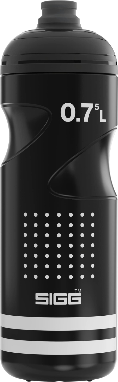 SIGG Pulsar Black Bike Water Bottle (0.75 L), Leakproof Cycling Bottle, Super Li
