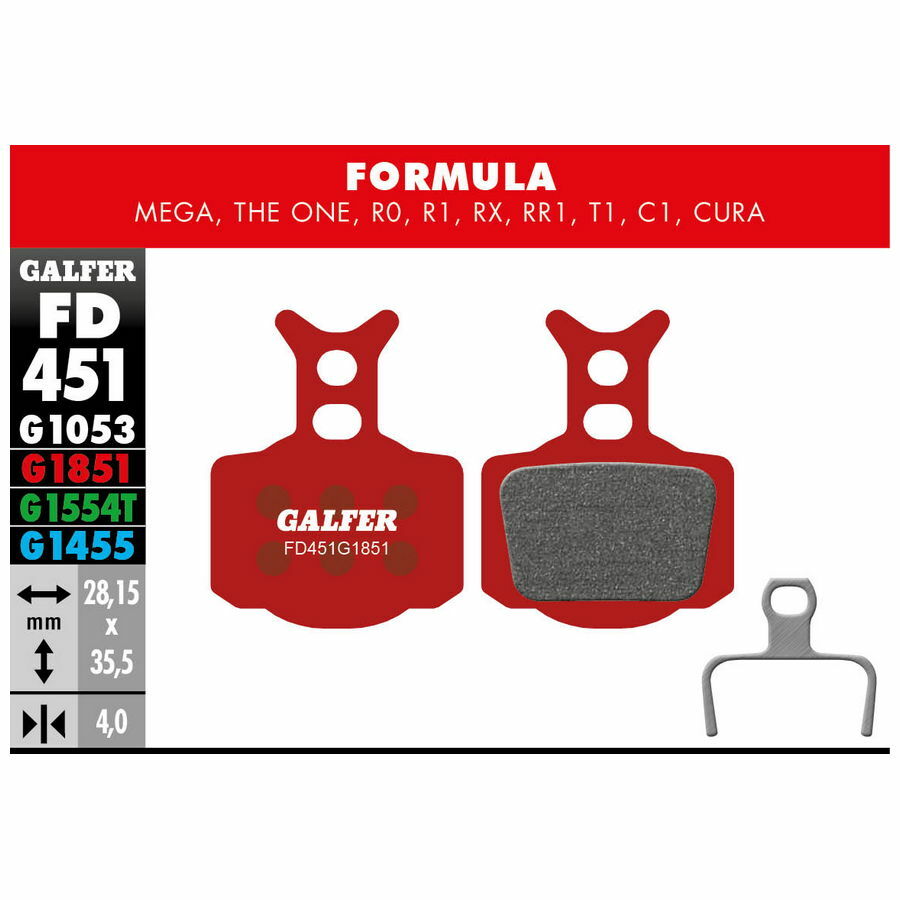 pastiglie mescola rossa advanced per formula r - mega - the one FD451G1851 GALFE