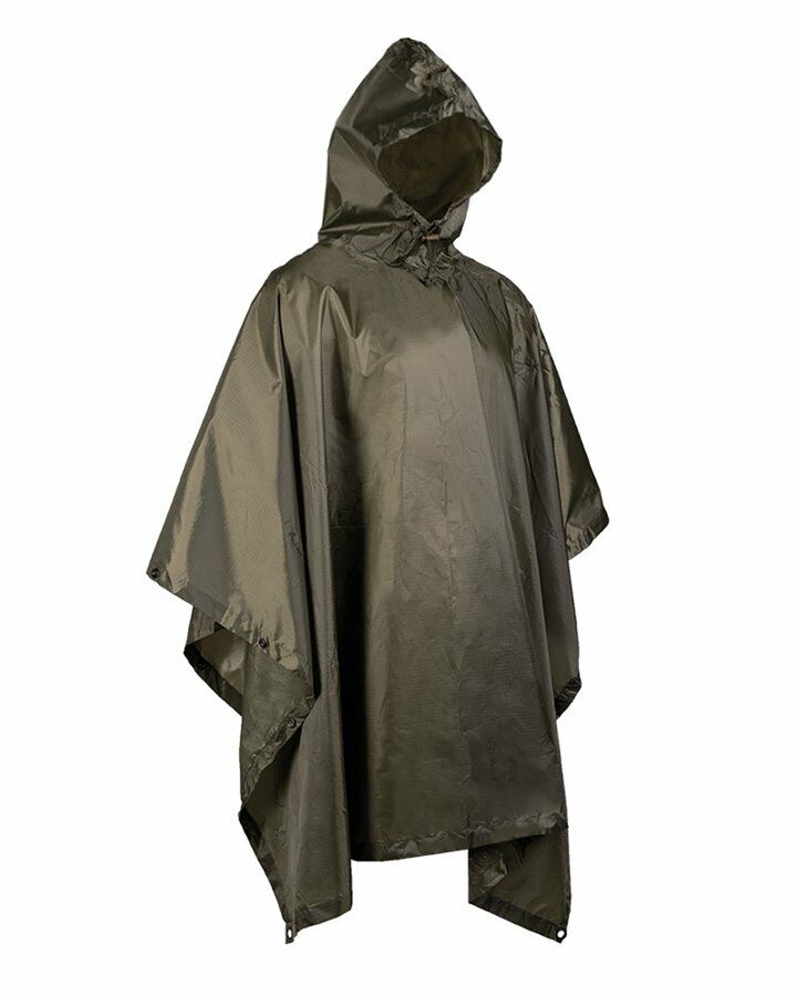 PONCHO MILITARE MULTIFUNZIONE BASIC BY MIL-TEC IN TESSUTO ANTISTRAPPO VERDE