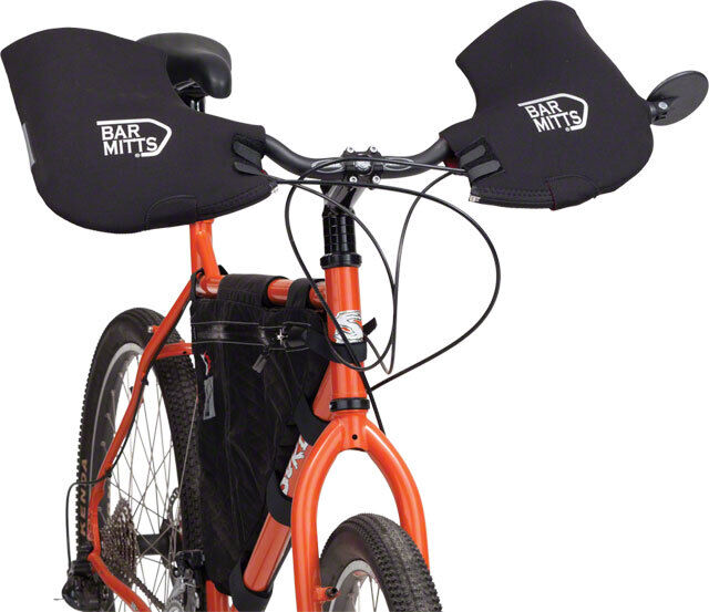 BAR Mitts Mountain/Ciclista Pogie Manubrio Guanti per Specchi Sm / Md Nero