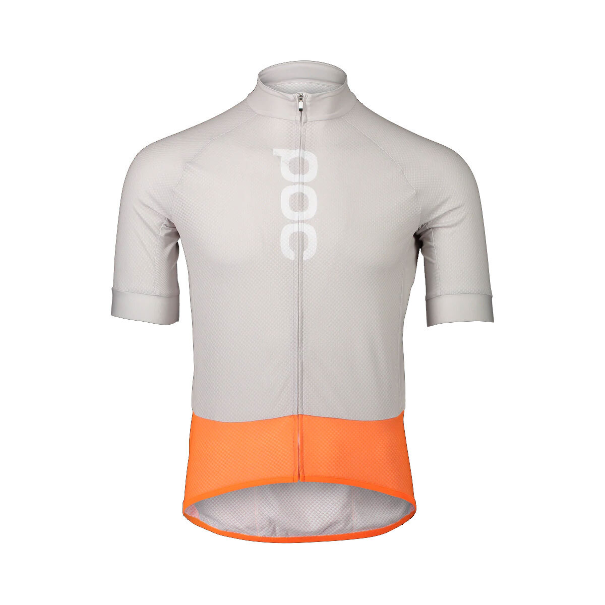58135 POC M's Essential Road Logo Jersey Granite Grey/Zink Orange S Apparel