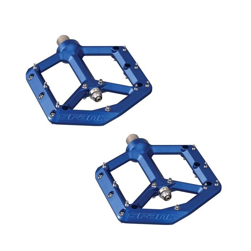 coppia pedali flat spike reboot blu SPANK flat bici pedali
