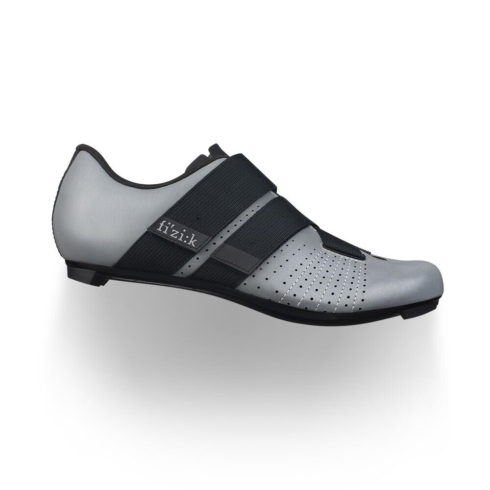 Fizik Ritmo Powerstrap R5 Riflettente Grigio Nero 47 Strada Scarpe