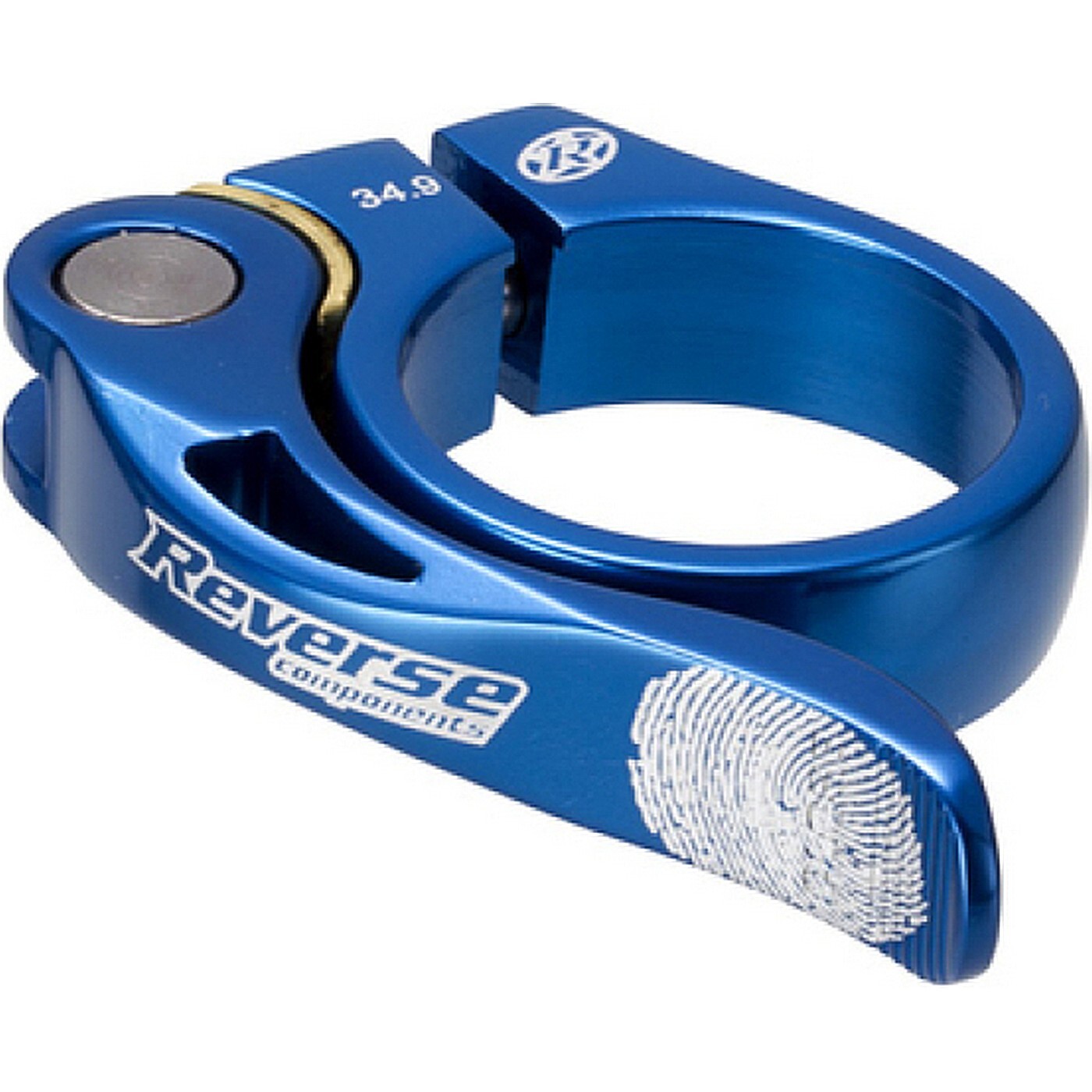Morsetto sella reverse long life ø34 9mm blu Bici