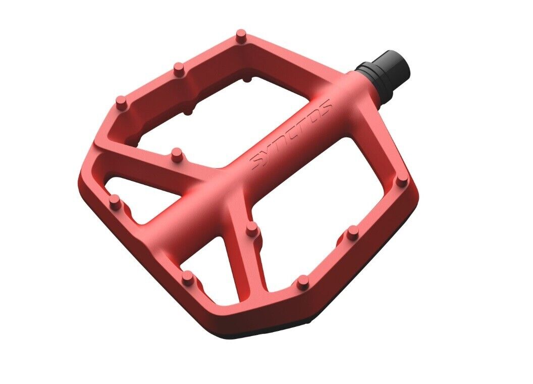 Pedali Flat Freeride Dh DownHill Syncros SQUAMISH III Florida Red