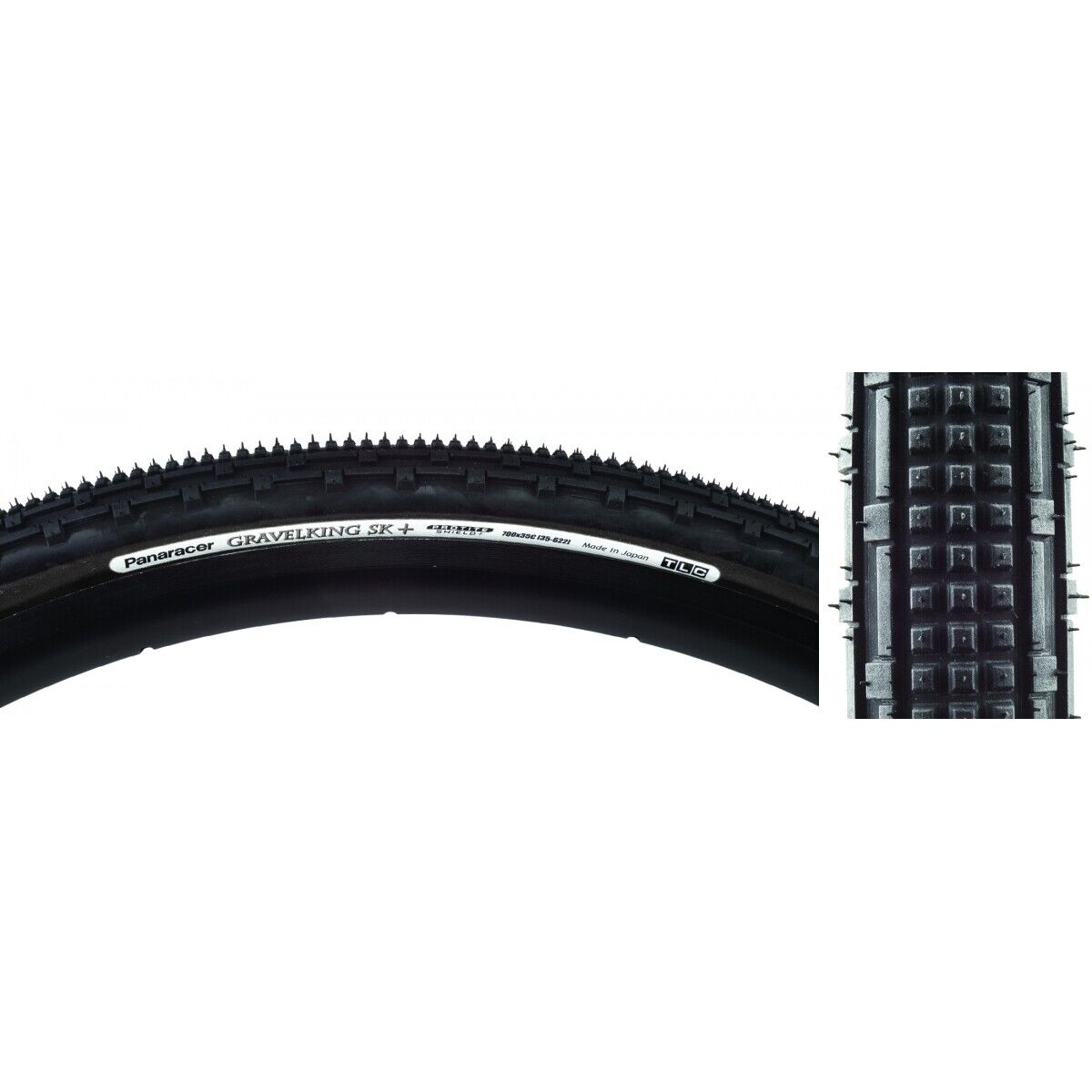 Panaracer Gravelking Sk Plus Pneumatici 700x35 Tubeless Pieghevole Nero Protite