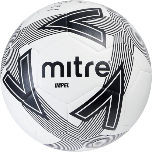 Mitre Imple, Calcio Unisex Adulto 5, bianco/nero