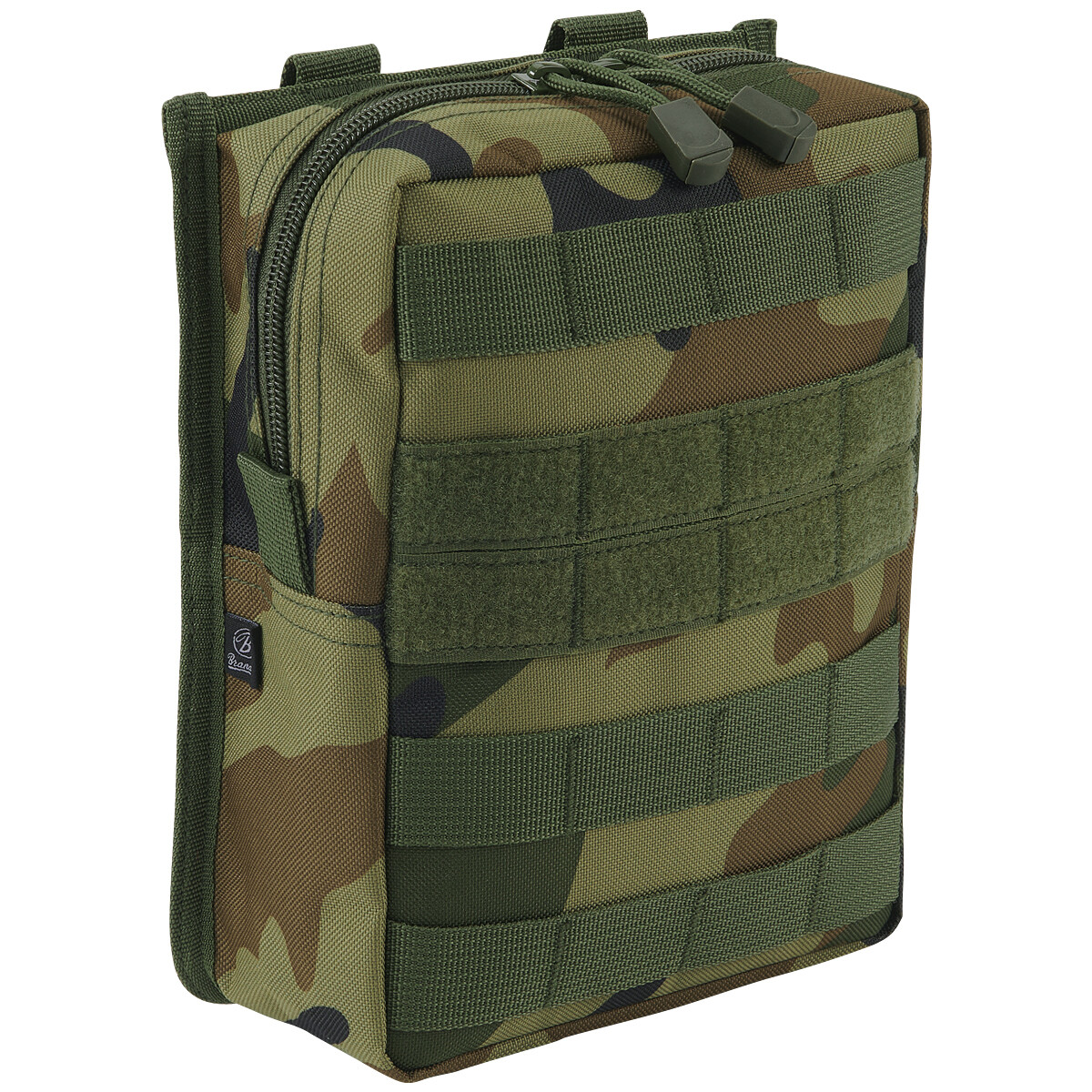 Brandit MOLLE Custodia Cross Cerniera PALS Organizzatore Tasca Woodland Camo