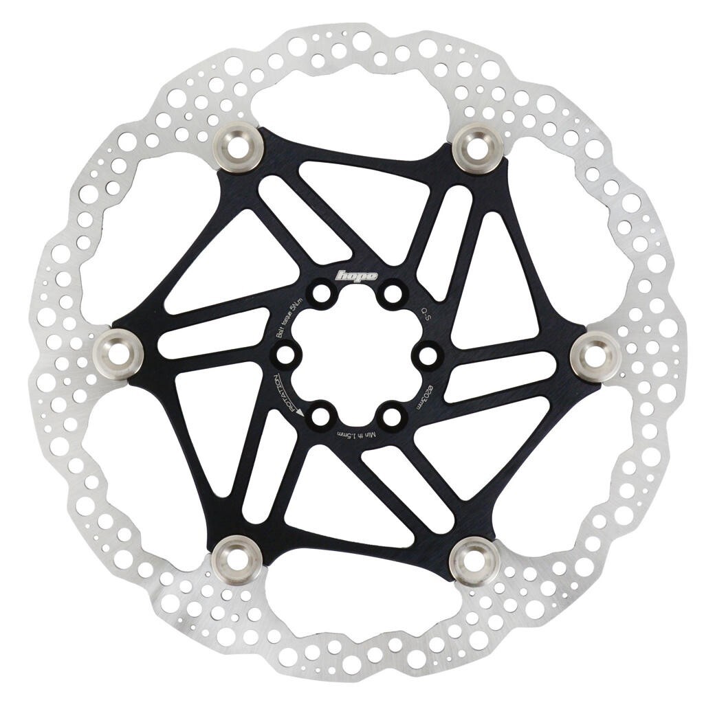 Disco Hope Floating 6 fori nero 200mm