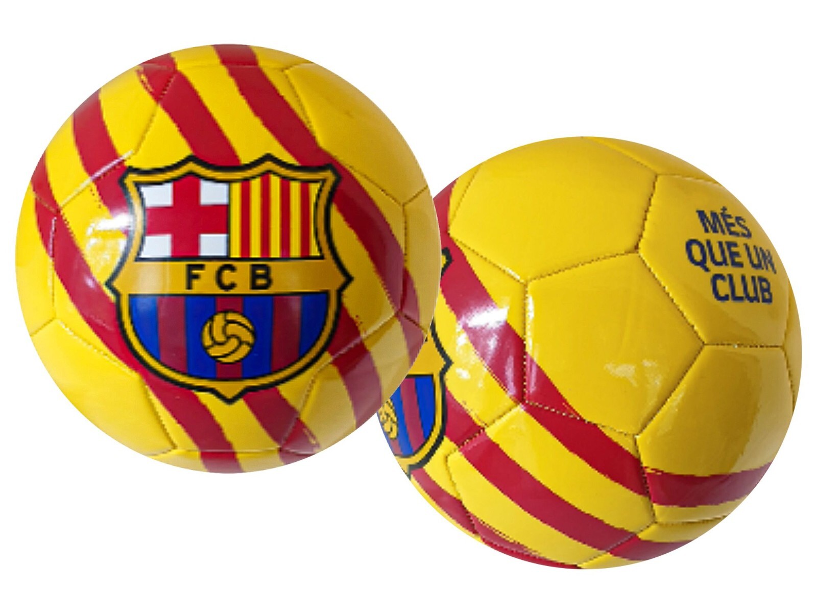 PALLONE BARCELLONA FCB Logo UFFICIALE PVC Cuoio  Mis 5 Tecnico calcio GIALLO