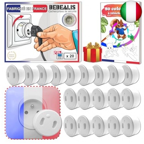 [Pack x20] - Copripresa per bambino francese [ Senza chiave Ni Adesivo] -