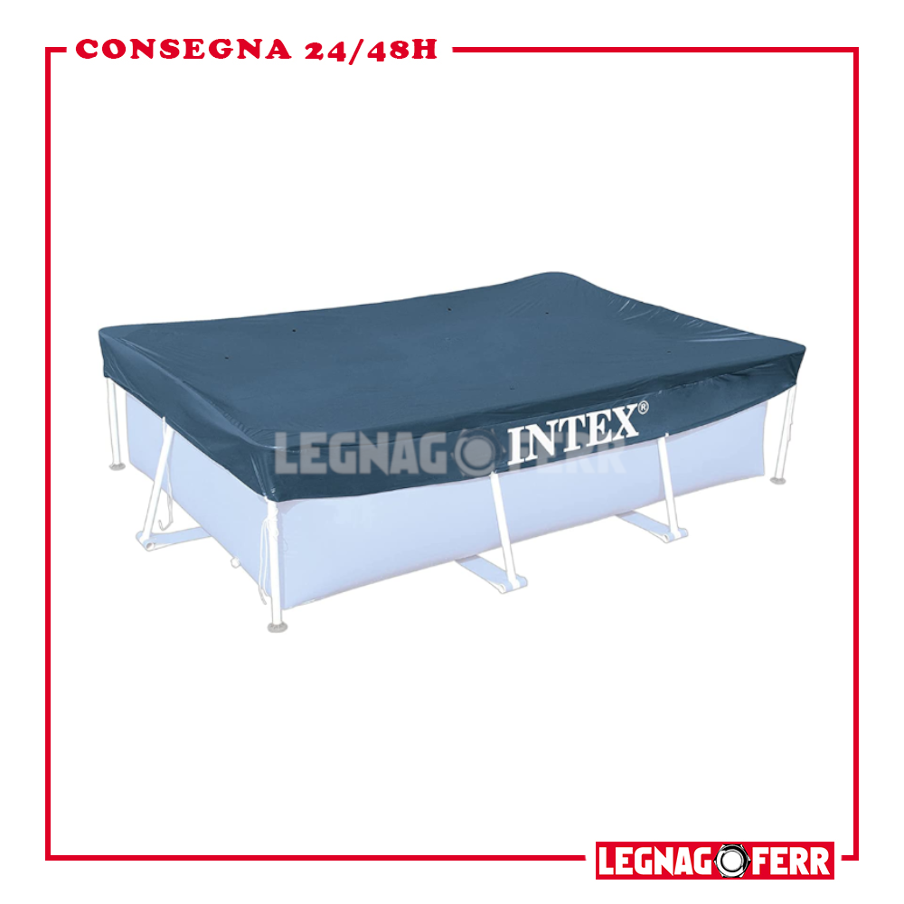 Intex 28038 Telo Copripiscina Frame Rettangolare 3X2 Mt Pulizia e Manutenzione