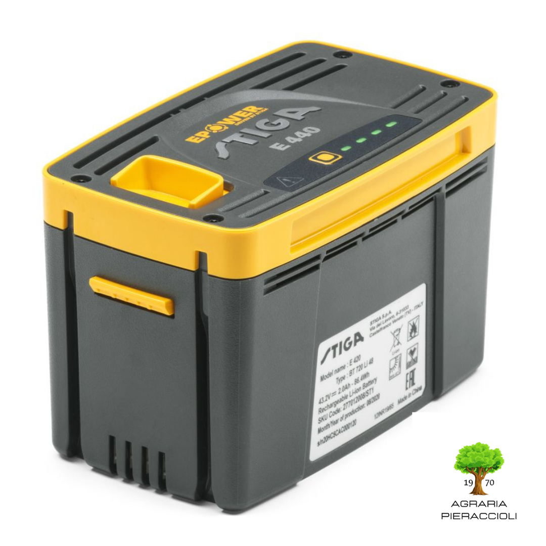 BATTERIA 48V STIGA E-POWER E 440 4Ah - COMPATIBILE STIGA 500, 700 e 900 SERIES