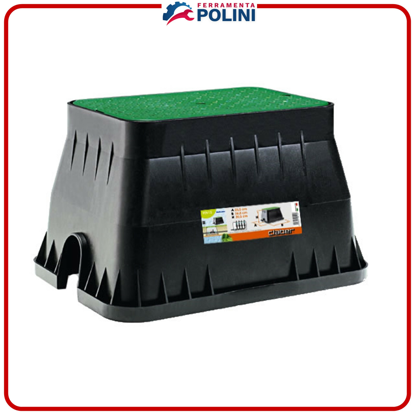 CLABER 90515 POZZETTO RETTANGOLARE MEDIO PER SISTEMI DI IRRIGAZIONE GIARDINO