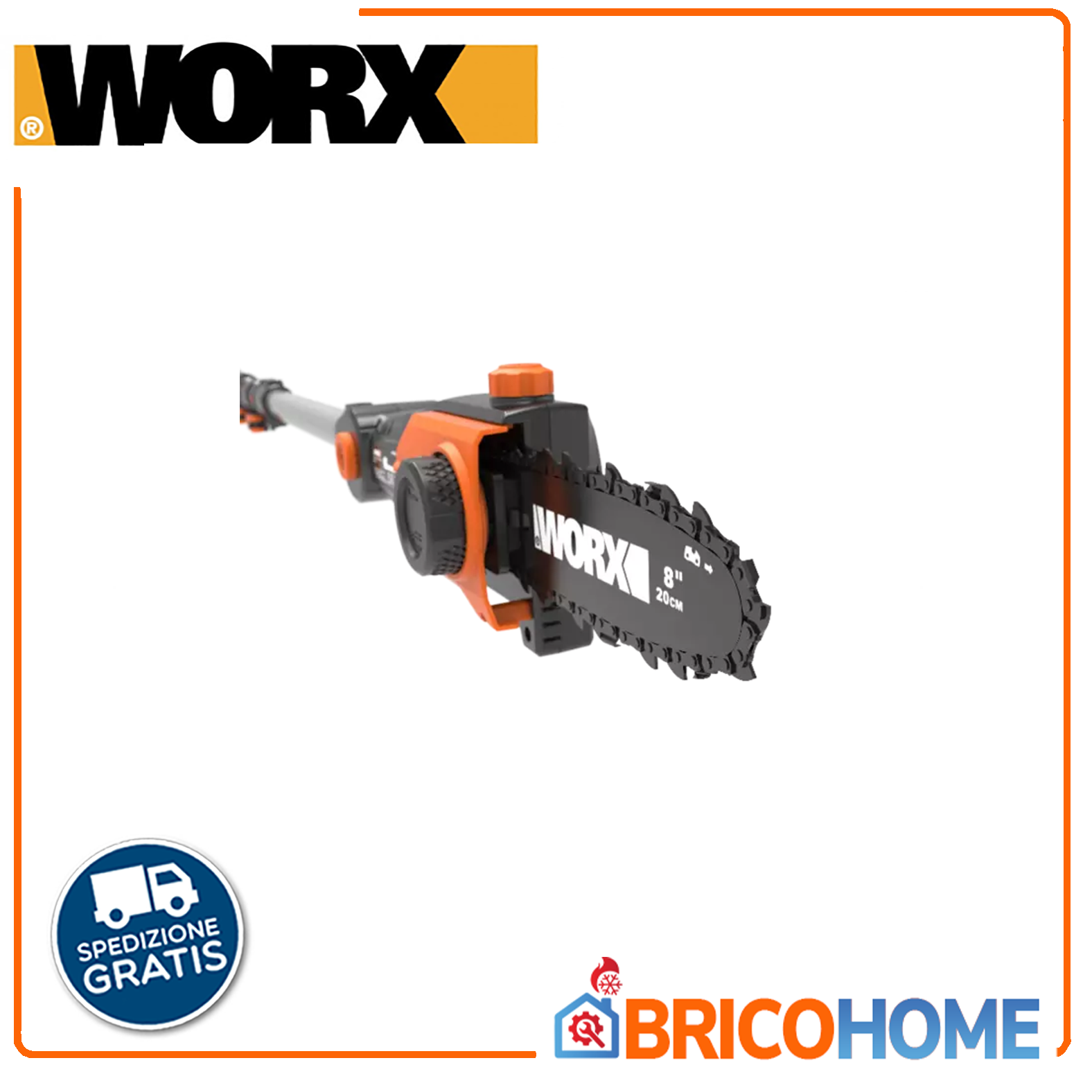 Potatore per rami telescopico a batteria 20V 2Ah - WORX WG349E