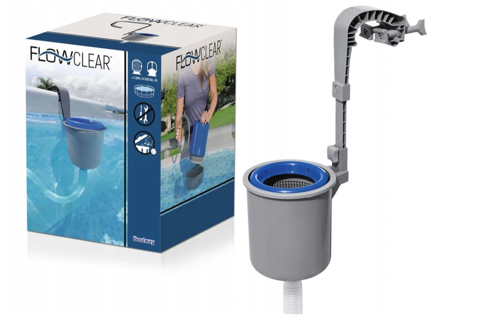 Bestway 58233 Oberflaechenskimmer Pool Skimmer Pulizia Filtro Multi Sospensione
