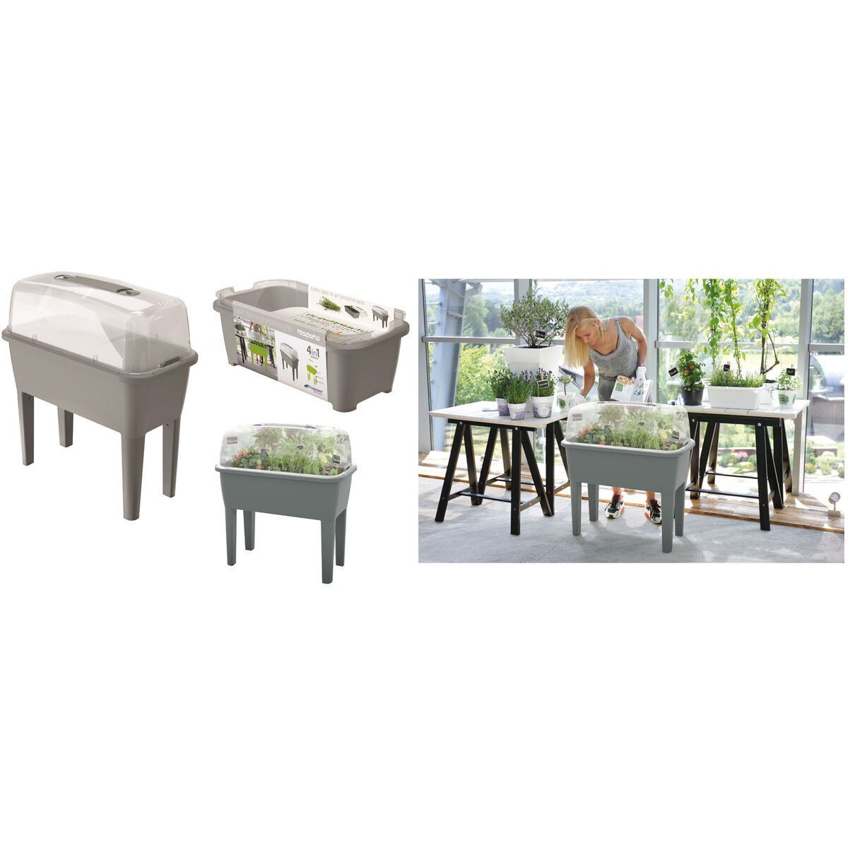 Buzzi Mini Serra da Balcone con coperchio Trasparente - Drep770