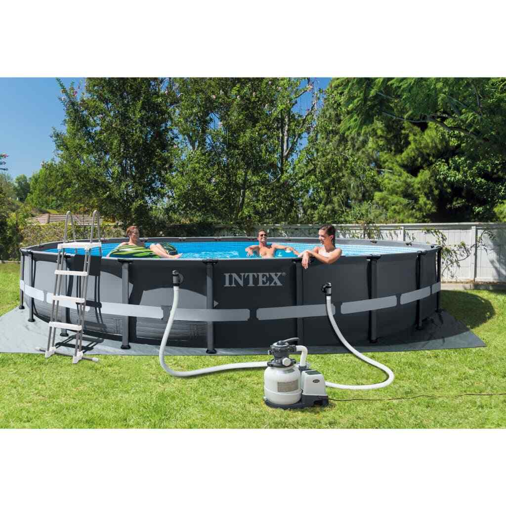 Intex Set Piscina Rotonda Ultra XTR Frame 610x122 cm INTEX