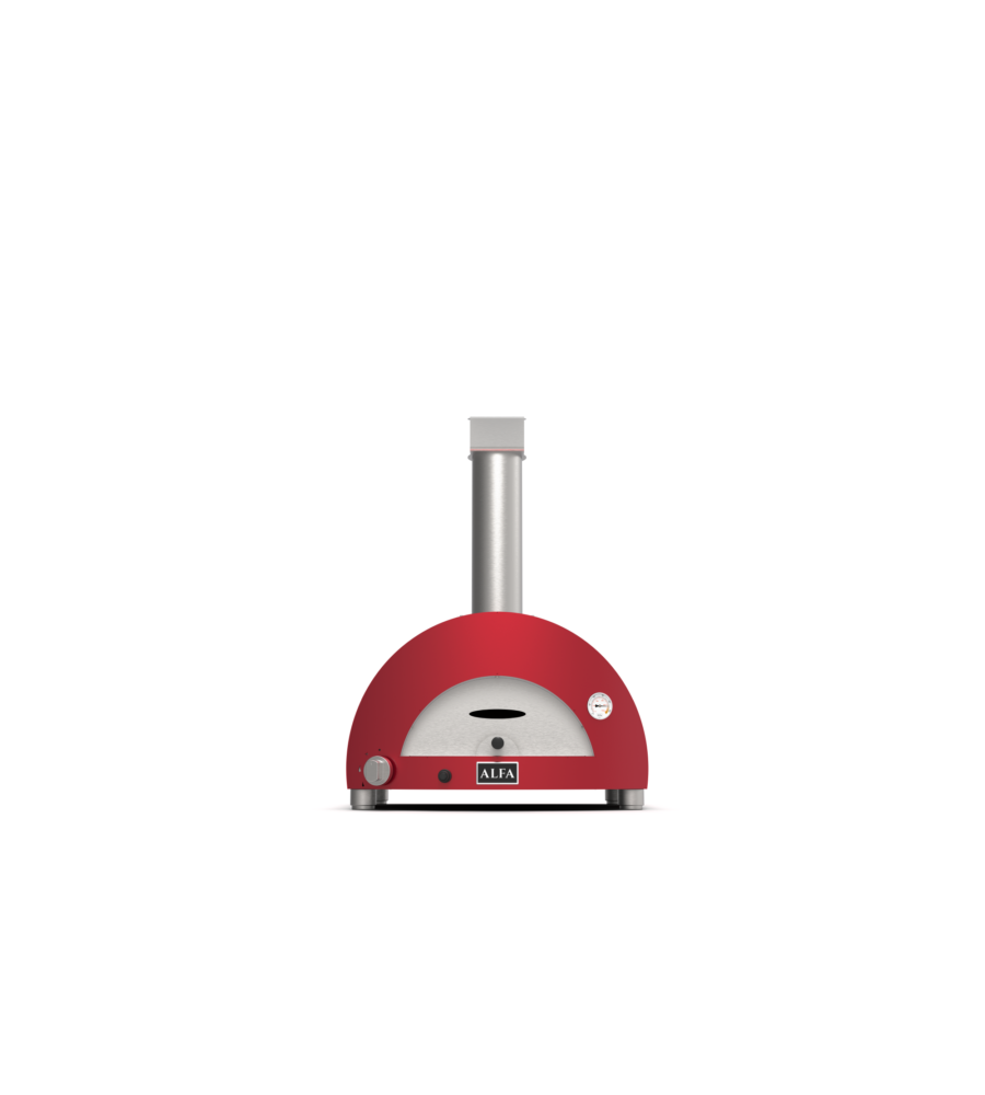 FORNO PIZZA A GAS ALFA "MODERNO" COLORE ROSSO 1 PIZZA