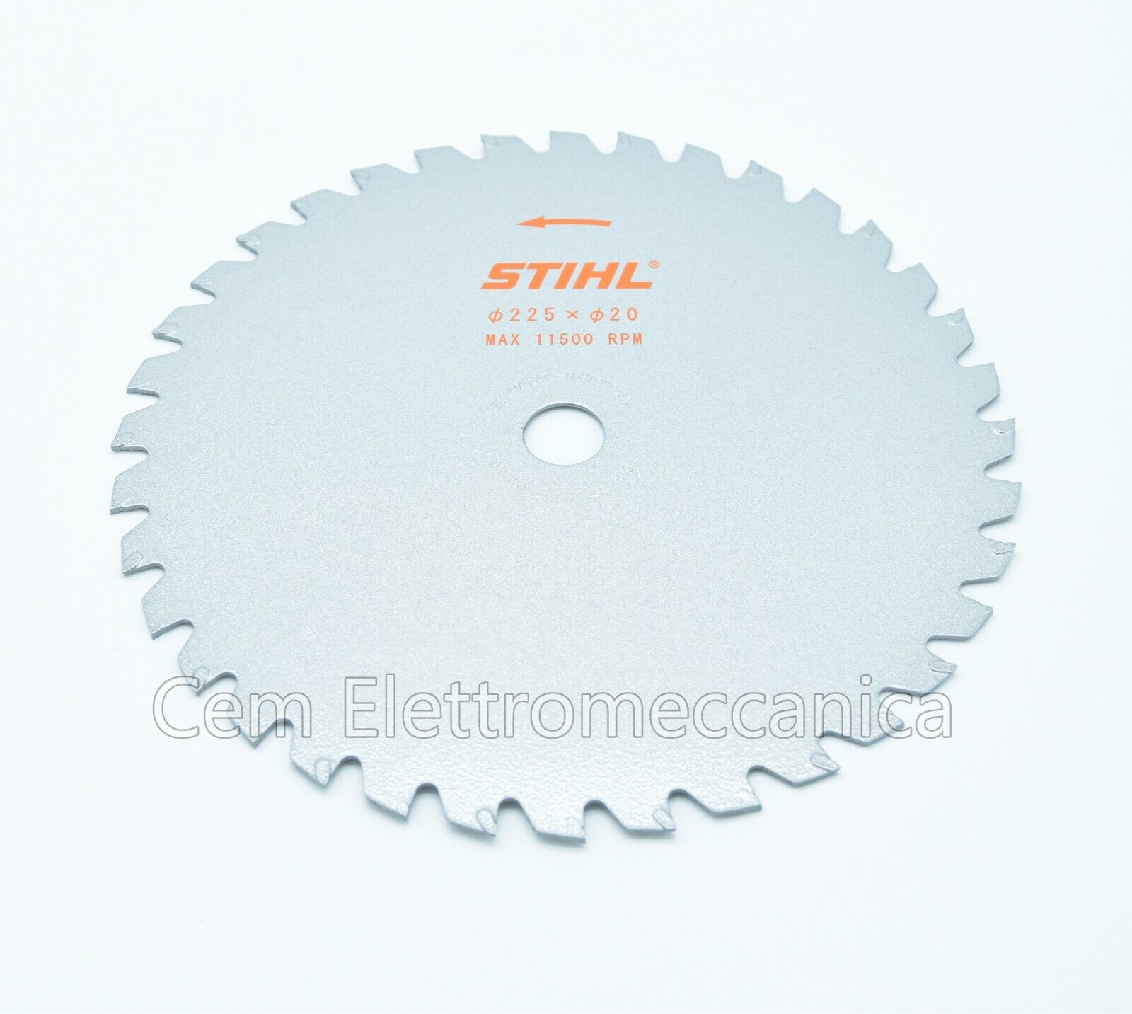 Lama ø 225 mm tagliaerba 36 denti sgorbia Stihl disco decespugliatore foro 20 mm