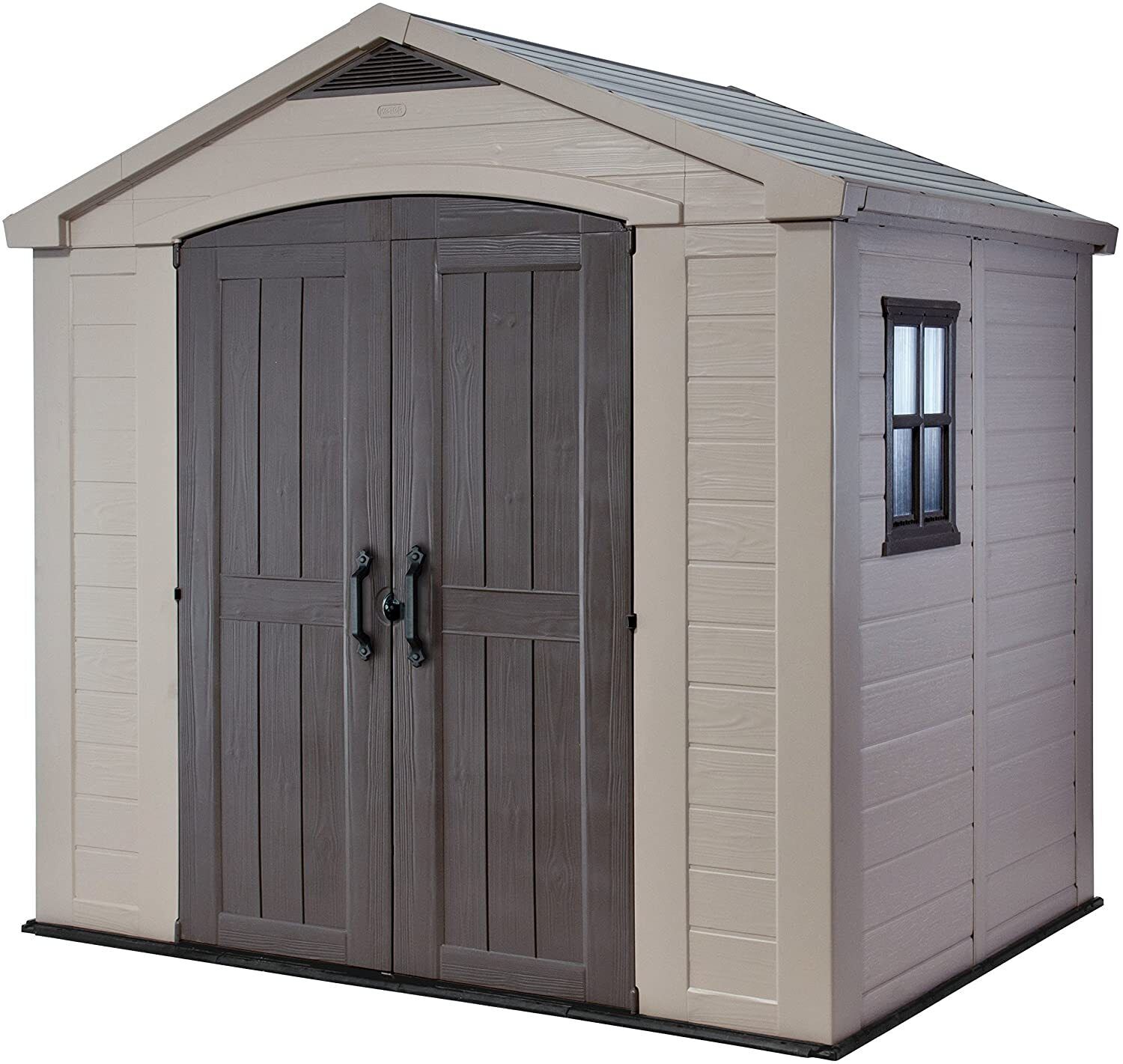 Casetta da Giardino Porta Attrezzi 256,5x182x243 cmin Resina Keter Factor 8x6