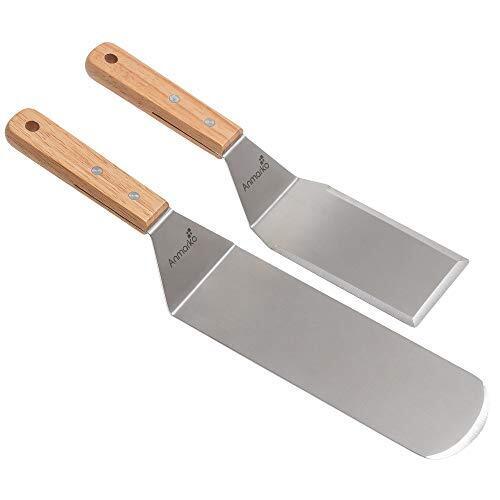 Metallo spatola - Spatola per cottura Teppanyaki spatole - Grill e (c9g)