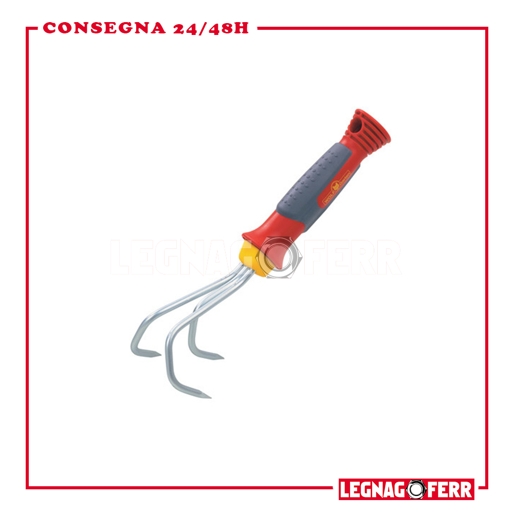 Coltivatore 3 Denti Wolf Garten KA-2K 7cm Impugnatura Confortevole 2714000