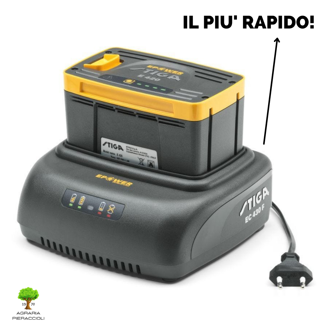 CARICABATTERIE RAPIDO STIGA EC 430 F 3Ah ePower PER BATTERIE 48V E420 E440 E450