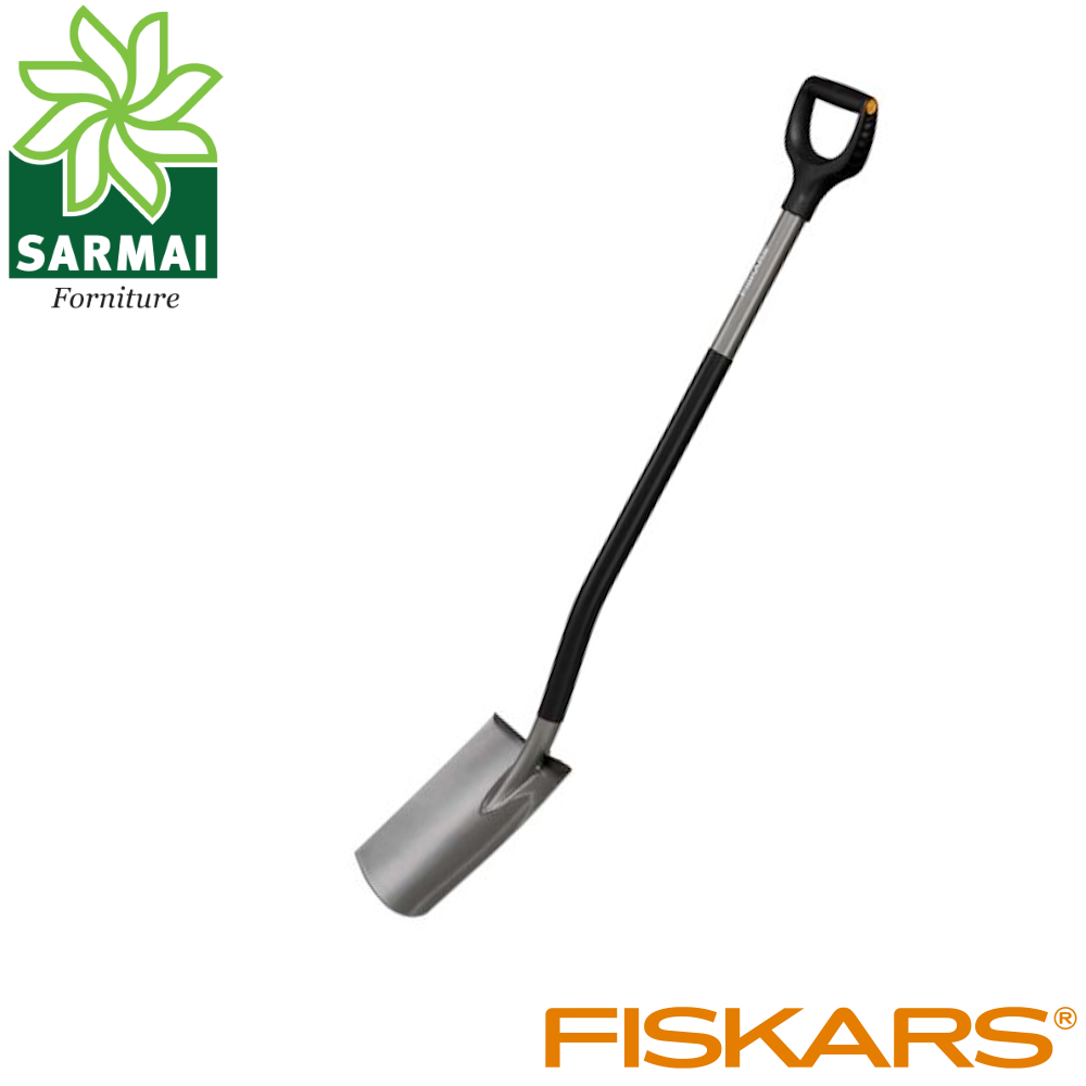 Fiskars 1066710 Vanga quadra Ergonomic badile multiuso ultra leggero in acciaio