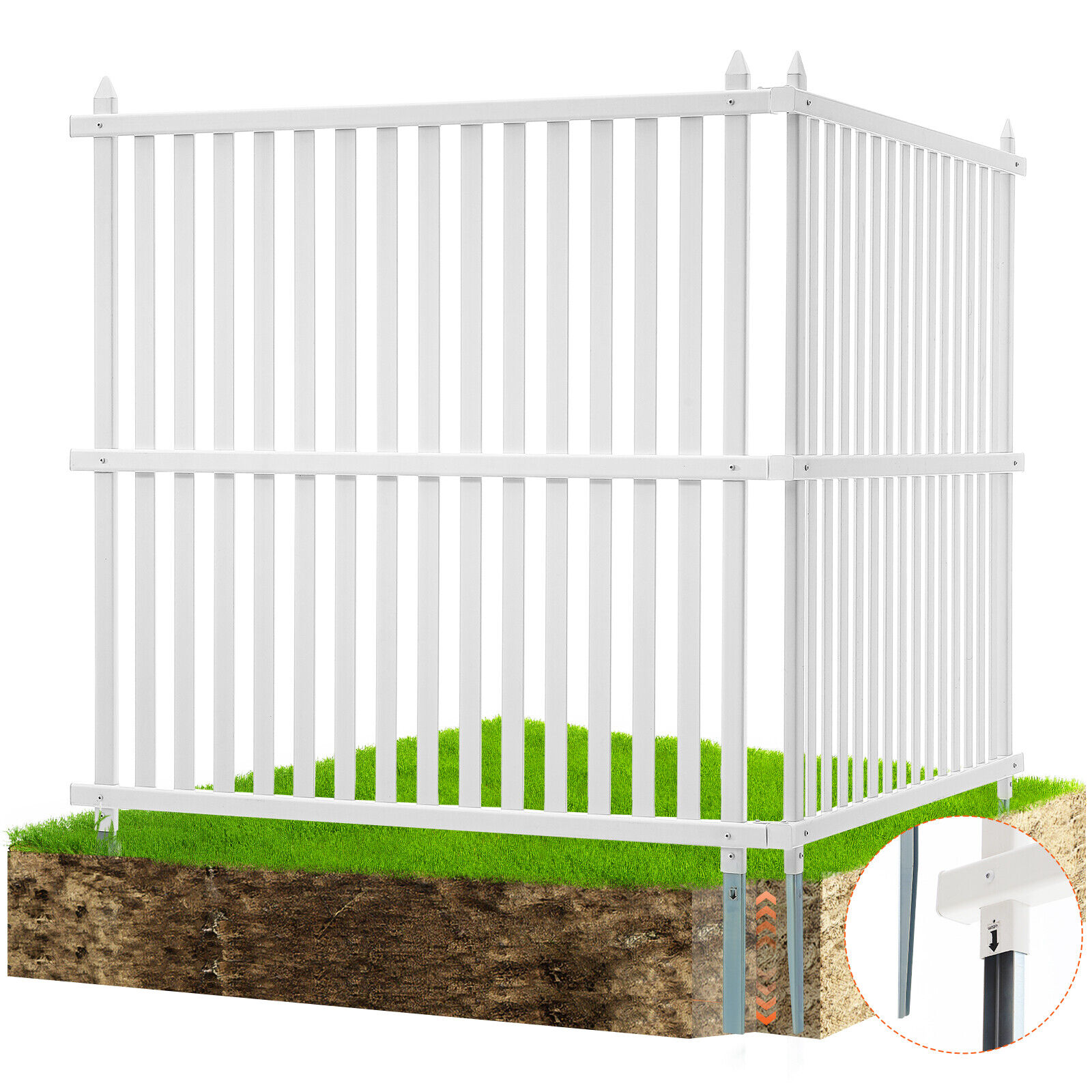 VEVOR Schermi Privacy da Giardino 2 Pannelli 1220x1220mm Recinzione da Esterno