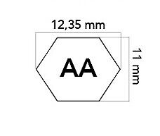 Cinghia esagonale trattorino rasaerba AA88 UNIVERSALE 12,7x2235mm