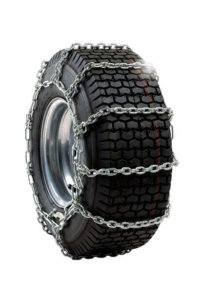 Coppia catene da neve ruota pneumatico trattorino 23x10.50-12