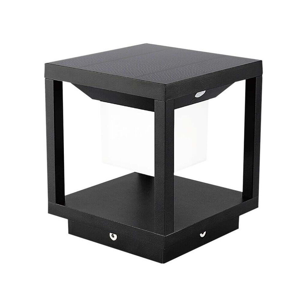 Lampada Led Solare 2W IP65 nero con sensore 3000K V-TAC VT-11022-B
