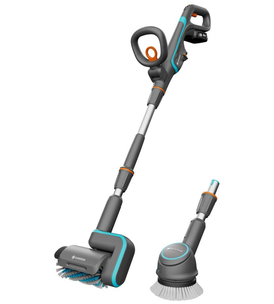 SPAZZOLA MULTIFUNZIONE A BATTERIA GARDENA "AQUABRUSH UNIVERSAL" 18V 2,5AH