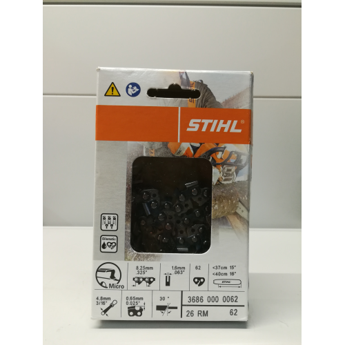 Catena Motosega STIHL 325" 62 Maglie per barre da 40cm spessore 1,6mm ORIGINALE