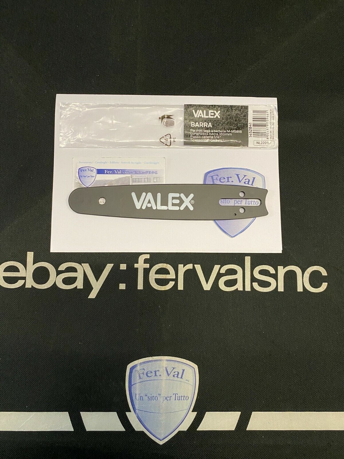BARRA PER MINI SEGA A BATTERIA M-MSB18 LUNGHEZZA BARRA 180 MM VALEX 1452841