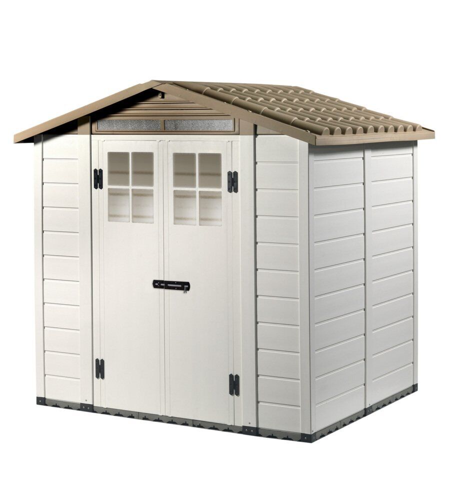 CASETTA DA GIARDINO IN PVC "TUSCANY EVO 200" L.220 X P.181 X H.216