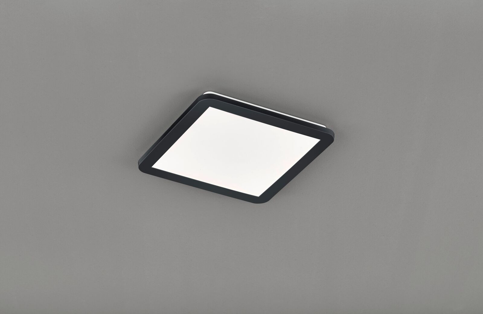 Camillus plafoniera led quadrata metallo nero opaco con funzione dimmerabilita c