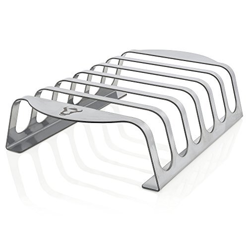 BBQ-TORO Acciaio Rib Rack | Supporto per Costine | Adatto per 6 (F5v)
