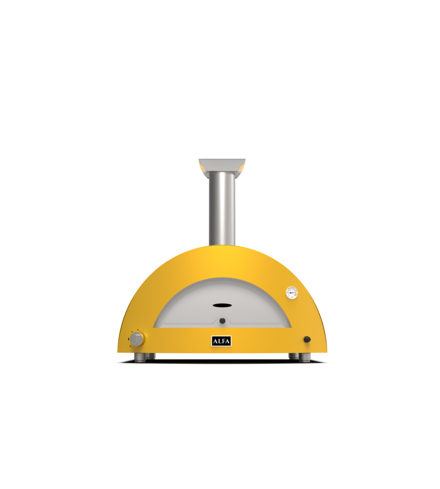 FORNO PIZZA A GAS ALFA "MODERNO" COLORE GIALLO 3 PIZZE