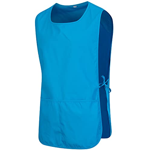 Misemiya - Grembiule Pulizia Uniforme Di Lavoro Clinica Ospedale Pulizia Veterinario Igiene Ospitalità - Ref.868 - Large, Azzurro 68