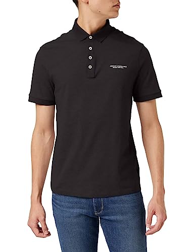 Armani Exchange 4 Buttons Polo, Uomo, Nero, S