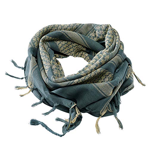 Brandit Brandit Shemag Scarf, Shemag Scarf Uomo, Multicolore (Petrol+Khaki), 110X110