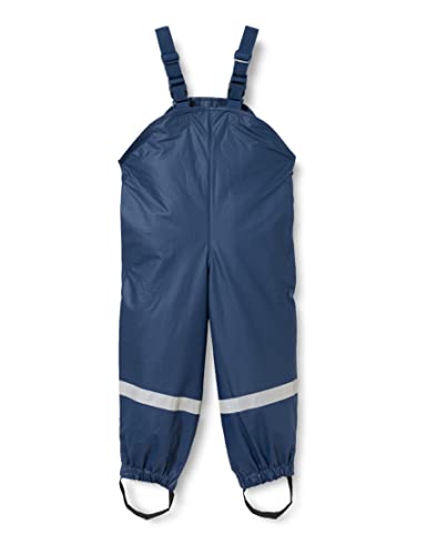 Playshoes Pantaloni Fango, Salopette Antipioggia, Fodera In Pile, Pantaloni Antipioggia Antivento E Impermeabili Unisex - Bambini E Ragazzi, Marino, 9