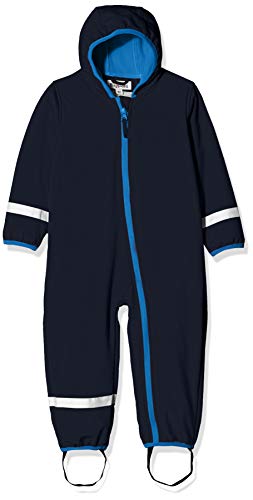 Playshoes Tuta Intera Softshell Foderata In Pile, Tuta Da Esterno Unisex - Bambini E Ragazzi, Marino, 86