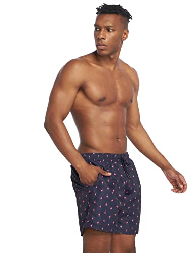 Urban Classics Costume Da Bagno Uomo, Pantaloncini Da Bagno Ad Asciugatura Rapida, Boxer Da Bagno Surf E Attivitá Sportiva, Colore Flamingo, M