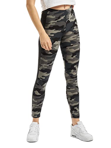 Urban Classics Leggings Da Donna A Righe Mimetiche, Multicolore (Darkcamo/Blk 00840), M