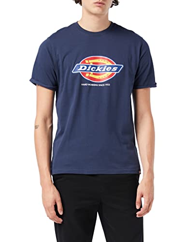 Dickies Denison T-Shirt, T-Shirt Uomo, Blu (Navy Blue), S