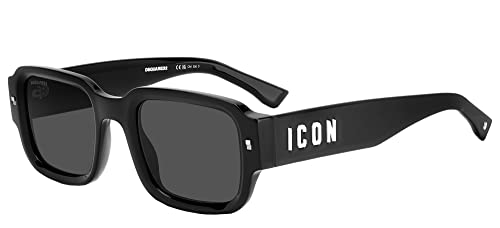Dsquared2 Icon 0009/S Sunglasses, 807/Ir Black, 50 Unisex
