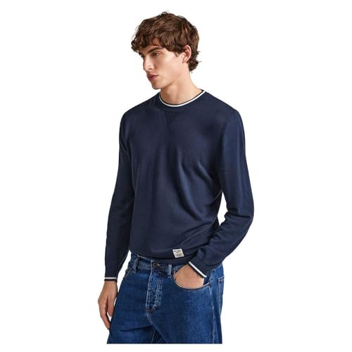 Pepe Jeans Mike, Maglione Uomo, Blu (Dulwich Blue),Xl
